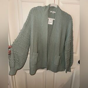 NWT Madewell Sage Bobble Cardigan Sweater S fall winter contemporary boho